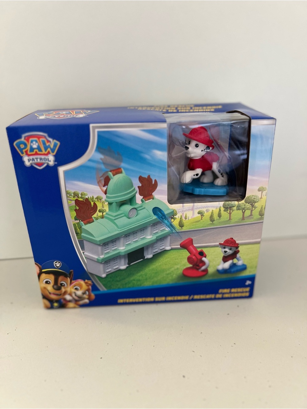 PAW Patrol Marshall Fire Station Playset Spin Master Figure Rescue Toy NWT